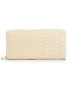 Comme Des Garçons Wallet 'classic Embossed A' Wallet - White