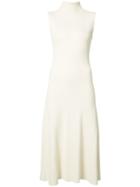 Barbara Casasola - Flared Turtleneck Dress - Women - Polyamide/viscose - 38, White, Polyamide/viscose
