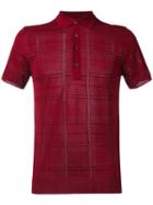 Paolo Pecora - Polo Shirt - Men - Cotton - M, Pink/purple, Cotton
