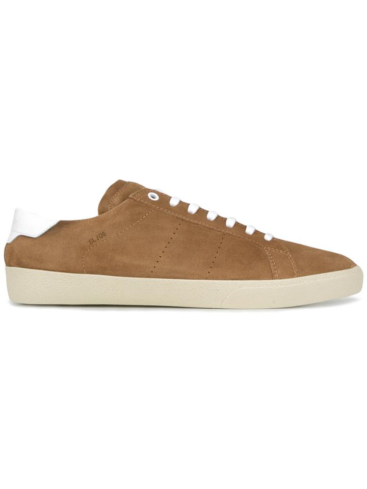 Saint Laurent Sl/06 Court Classic Sneakers - Brown