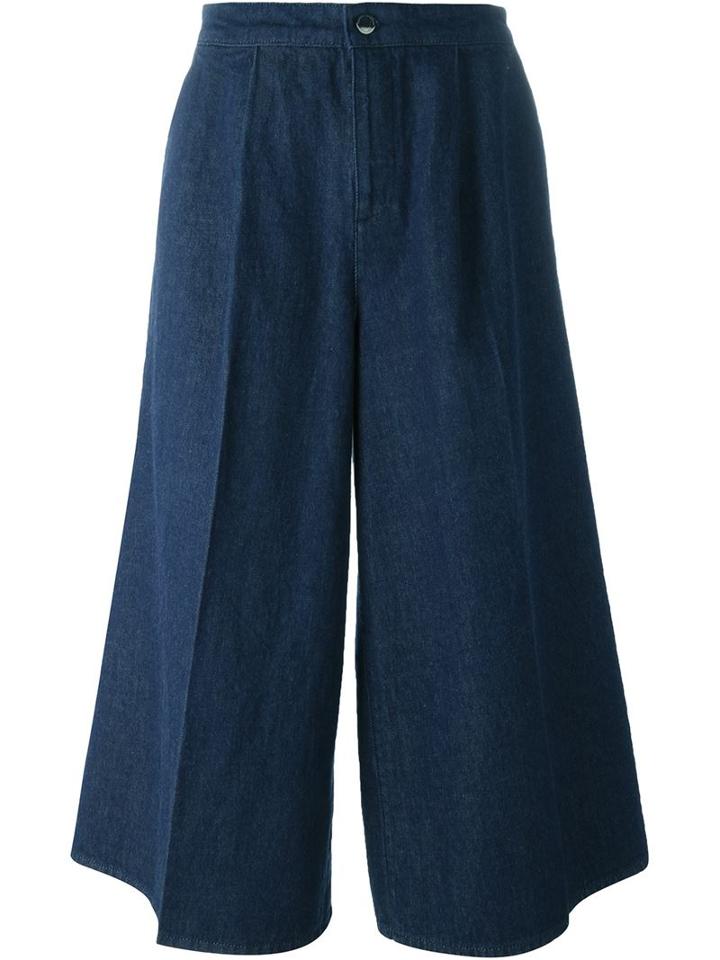 Victoria Victoria Beckham Wide Leg Denim Culottes