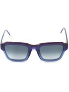 Fendi Eyewear - Rectangular Sunglasses - Women - Acetate - One Size, Blue, Acetate