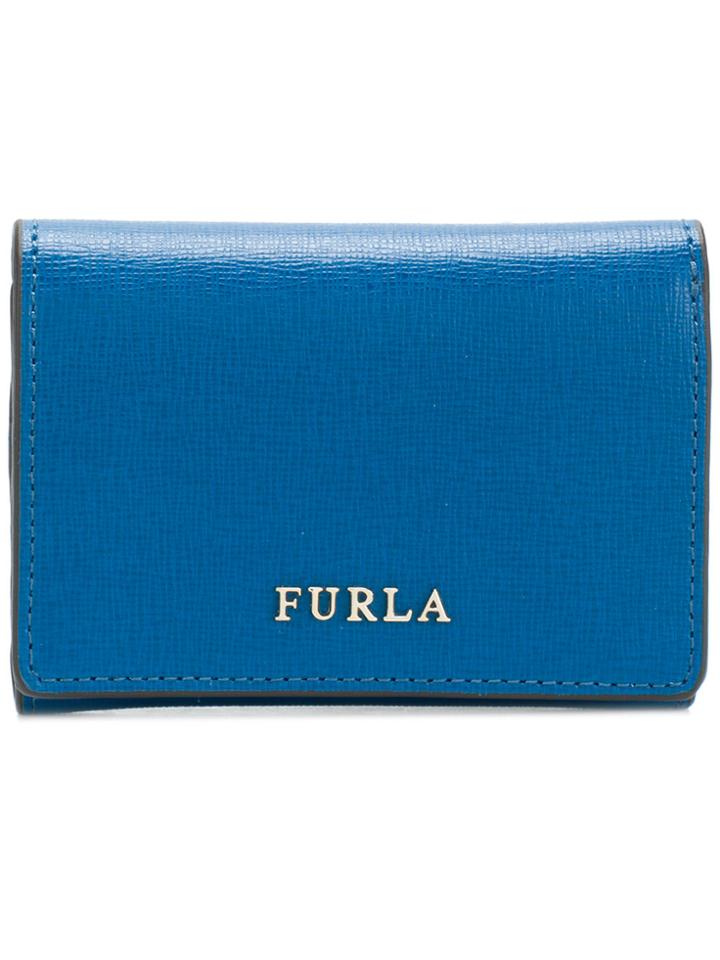 Furla Babylon Trifold Wallet - Blue