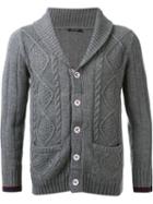Guild Prime Cable Knit Cardigan, Men's, Size: 2, Grey, Acrylic/wool