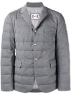 Moncler Gamme Bleu Blazer Style Padded Jacket, Men's, Size: 3, Grey, Cotton/cupro/feather Down