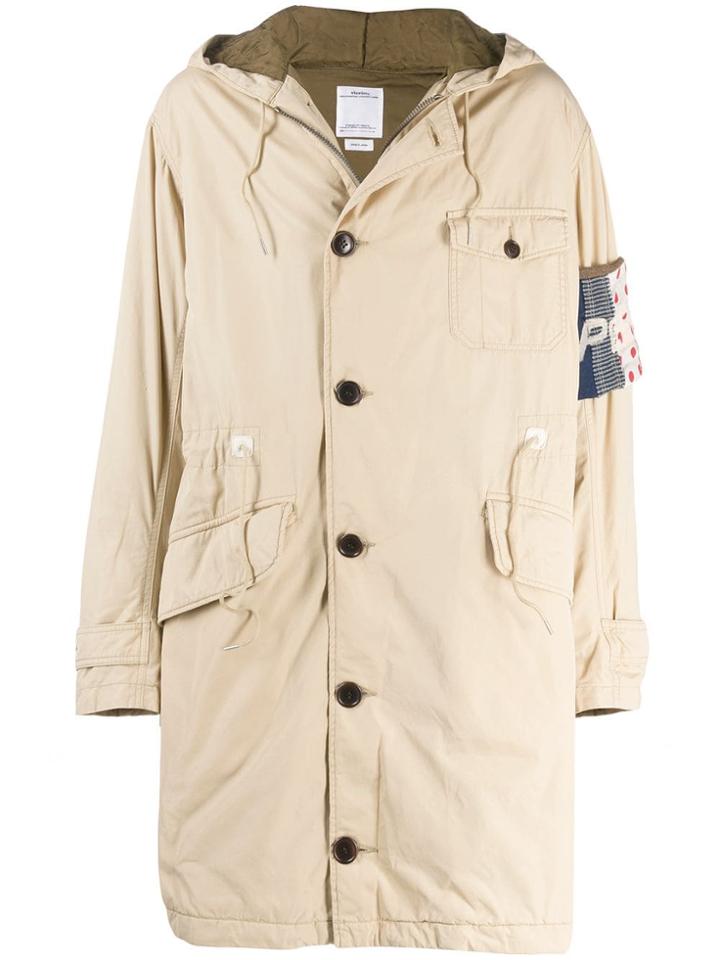 Visvim Patch Parka Coat - Neutrals