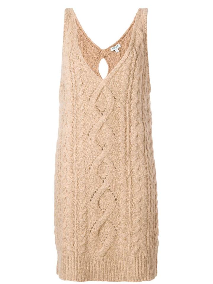 Kenzo Cable Knit Dress - Nude & Neutrals