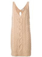 Kenzo Cable Knit Dress - Nude & Neutrals