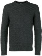 A.p.c. Textured Crew Neck Sweater - Grey