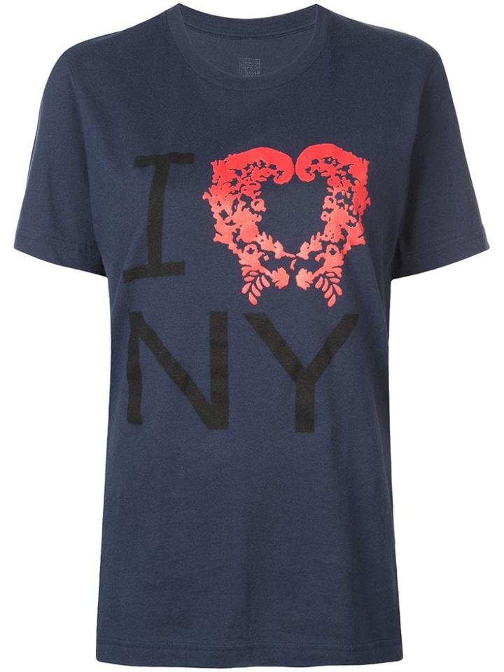 Rosie Assoulin Slogan Printed T-shirt - Blue