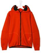 Ai Riders On The Storm Kids Teen Logo Zipped Hoodie - Orange