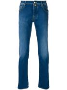 Jacob Cohen Slim Fit Faded Detail Jeans - Blue