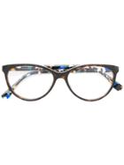 Fendi Eyewear Round Frame Glasses - Multicolour