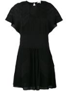 Iro - Embroidered Dress - Women - Polyester - 40, Black, Polyester