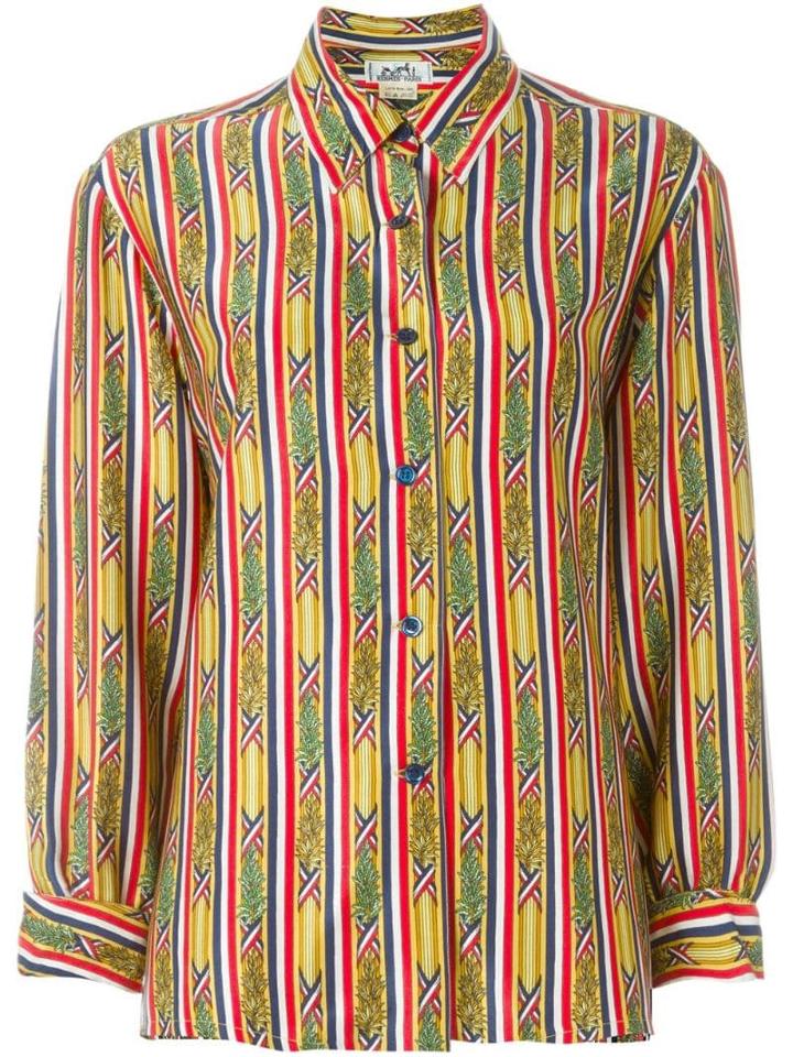 Hermès Pre-owned Bamboo Print Shirt - Multicolour