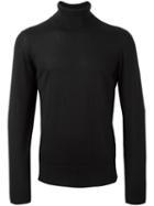 Brioni 'dolcevita' Jumper, Men's, Size: 48, Black, Silk/cashmere