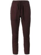 Haider Ackermann Panelled Cropped Track Pants - Pink & Purple