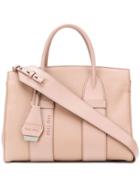 Miu Miu Top-handle Logo Tote - Pink