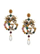 Gucci Crystal Double G Earrings - Multicolour