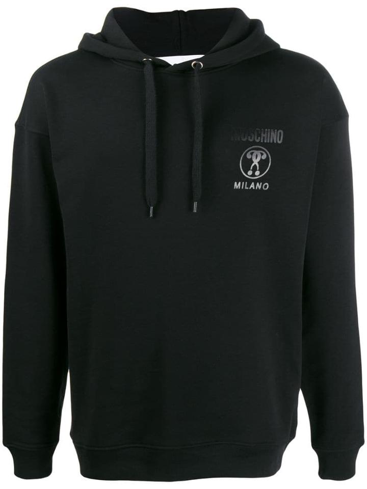 Moschino Double Question Mark Hoodie - Black