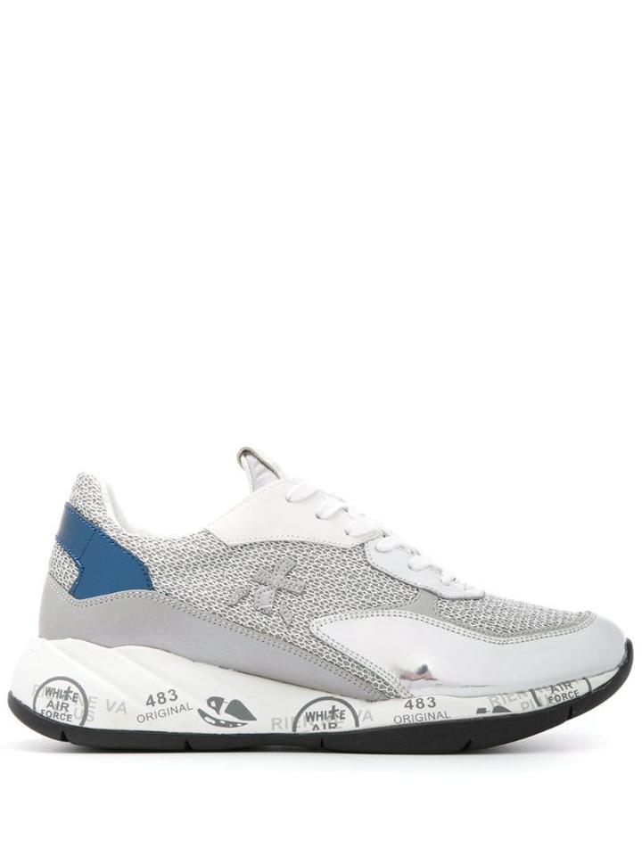 White Premiata Scarlett Sneakers - Silver