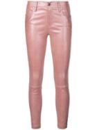 Rta Paneled Skinny Trousers - Pink
