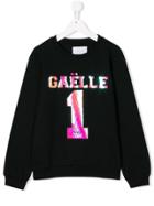 Gaelle Paris Kids Teen Logo Sweatshirt - Black