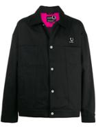 Raf Simons X Fred Perry Mixed Logo Lightweight Jacket - Black