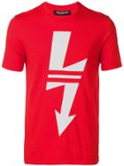 Neil Barrett Lightning Bolt Print T-shirt - Red