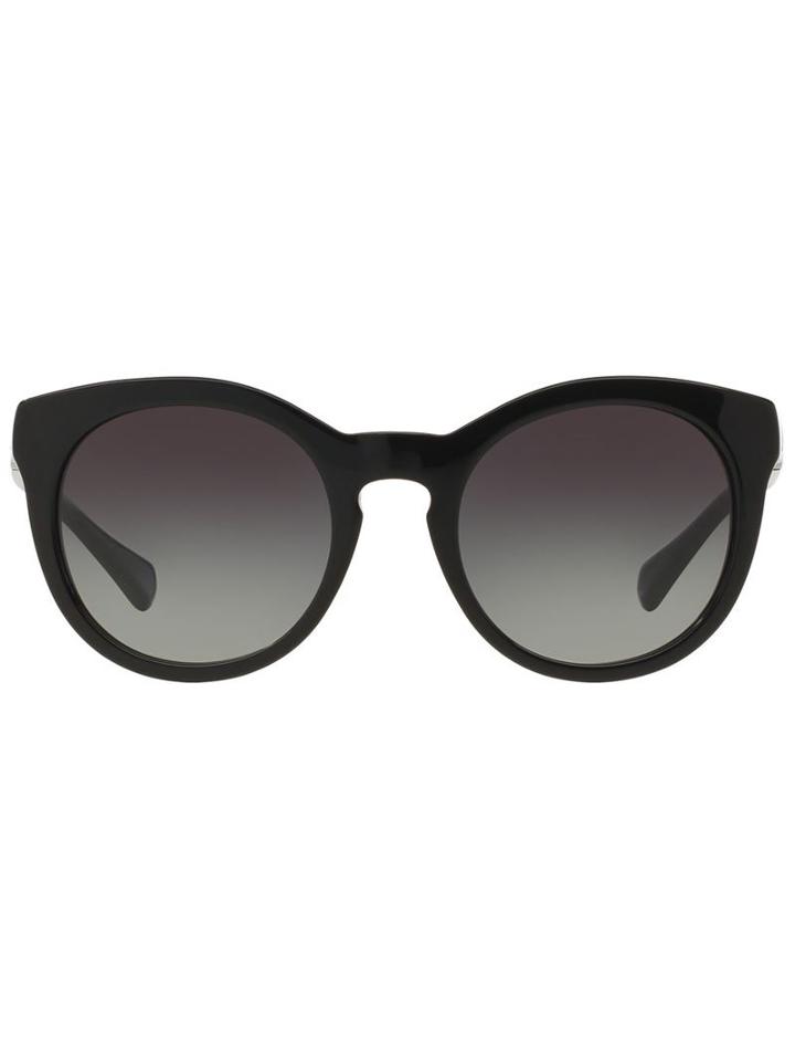 Dolce & Gabbana Round Frame Sunglasses, Women's, Black, Plastic