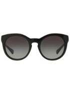 Dolce & Gabbana Round Frame Sunglasses, Women's, Black, Plastic
