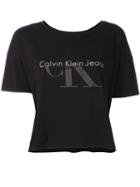 Calvin Klein Jeans Cropped T-shirt, Women's, Size: Xs, Black, Cotton