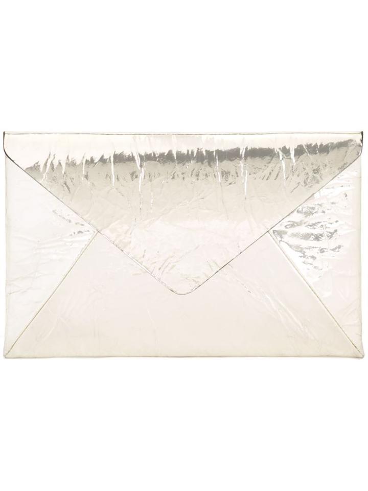 Maison Margiela Wrinkle Effect Metallic Purse