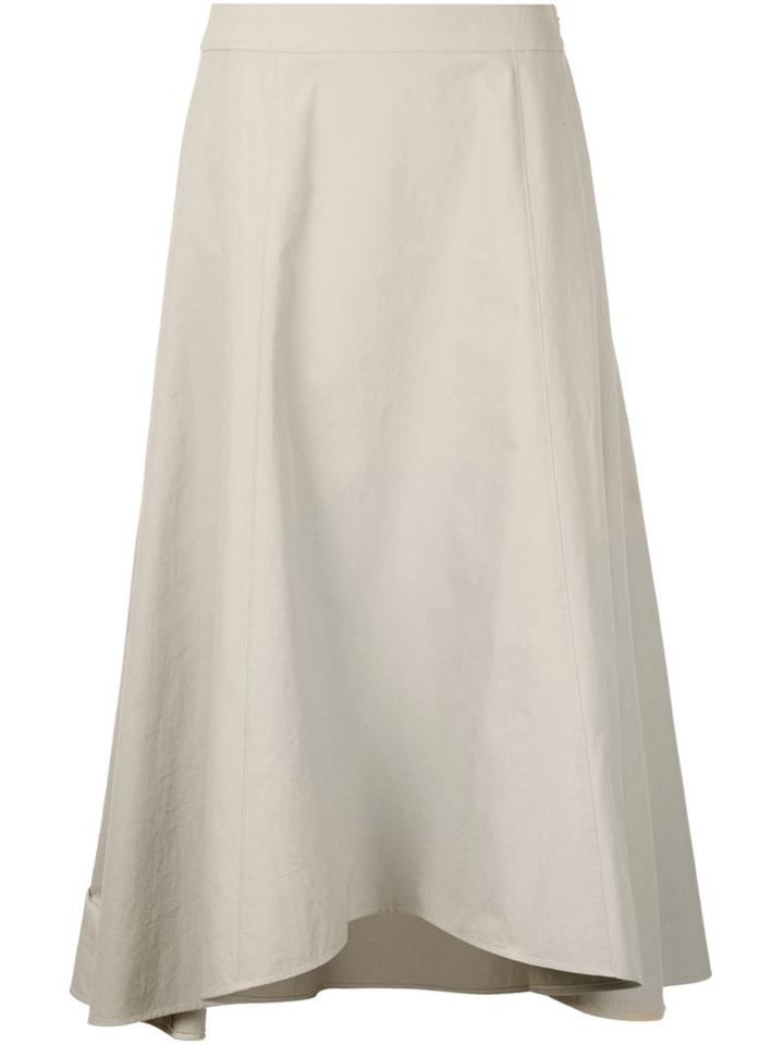 Astraet Asymmetric Midi Skirt, Women's, Size: 0, Green, Cotton