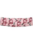 Gucci Headband With Stirrups Print - Pink