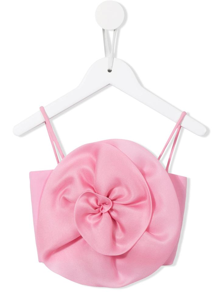 Little Bambah - Flower Tube Top - Kids - Silk Organza - 6 Yrs, Pink/purple