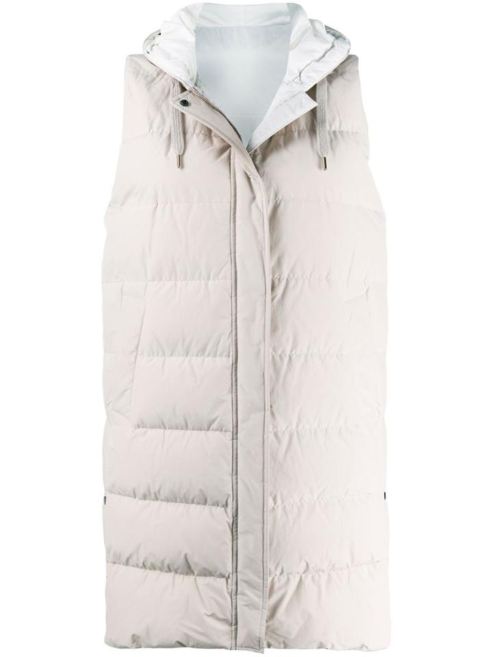 Brunello Cucinelli Long Gilet - Neutrals