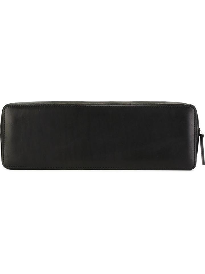 Ann Demeulemeester Long Rectangular Zip Up Clutch