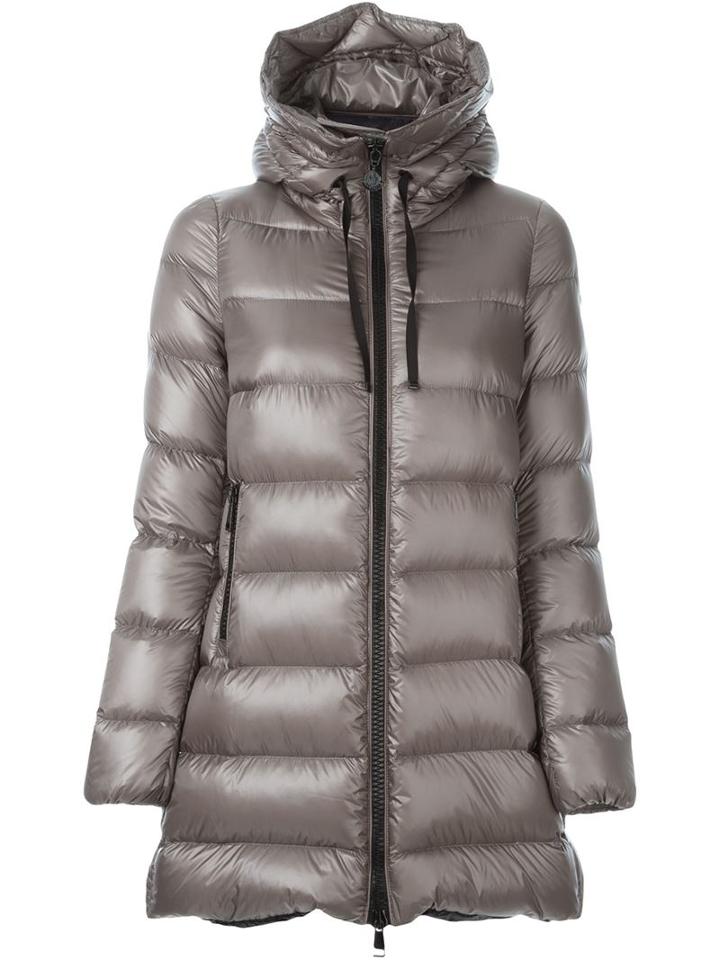 Moncler 'suyen' Padded Coat, Women's, Size: 5, Brown, Polyamide/feather Down