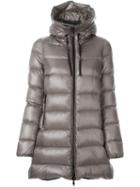 Moncler 'suyen' Padded Coat, Women's, Size: 5, Brown, Polyamide/feather Down
