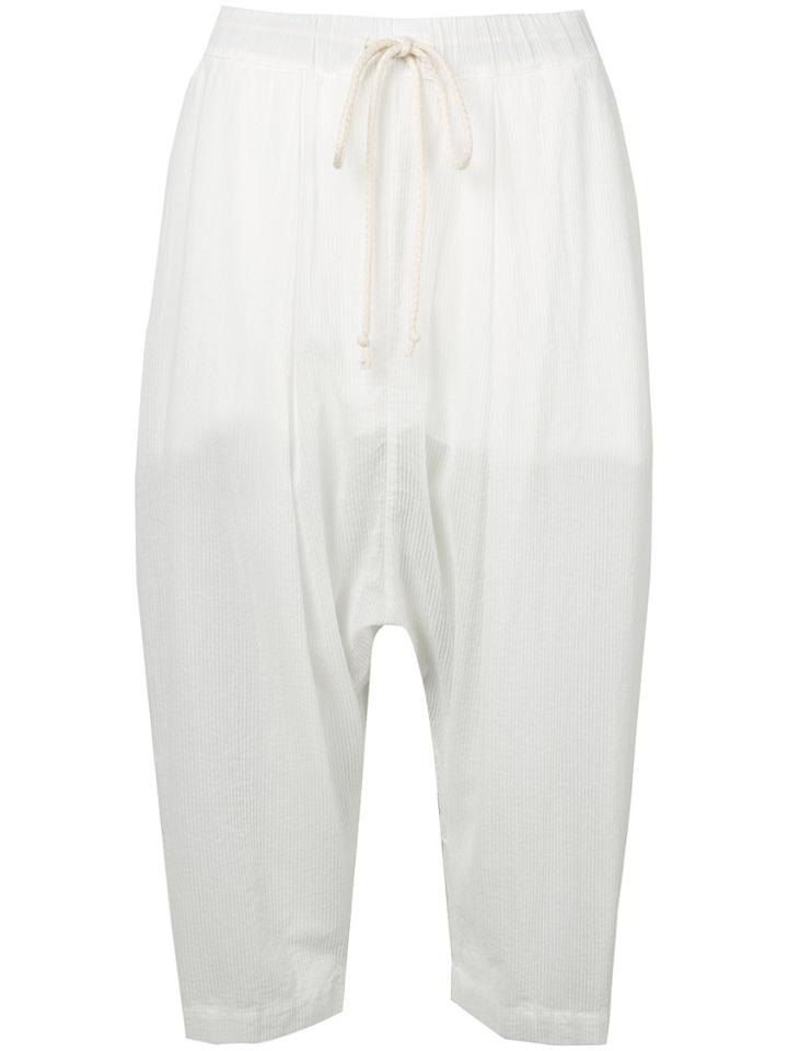 Lost & Found Rooms Straight Leg Cropped Trousers - White