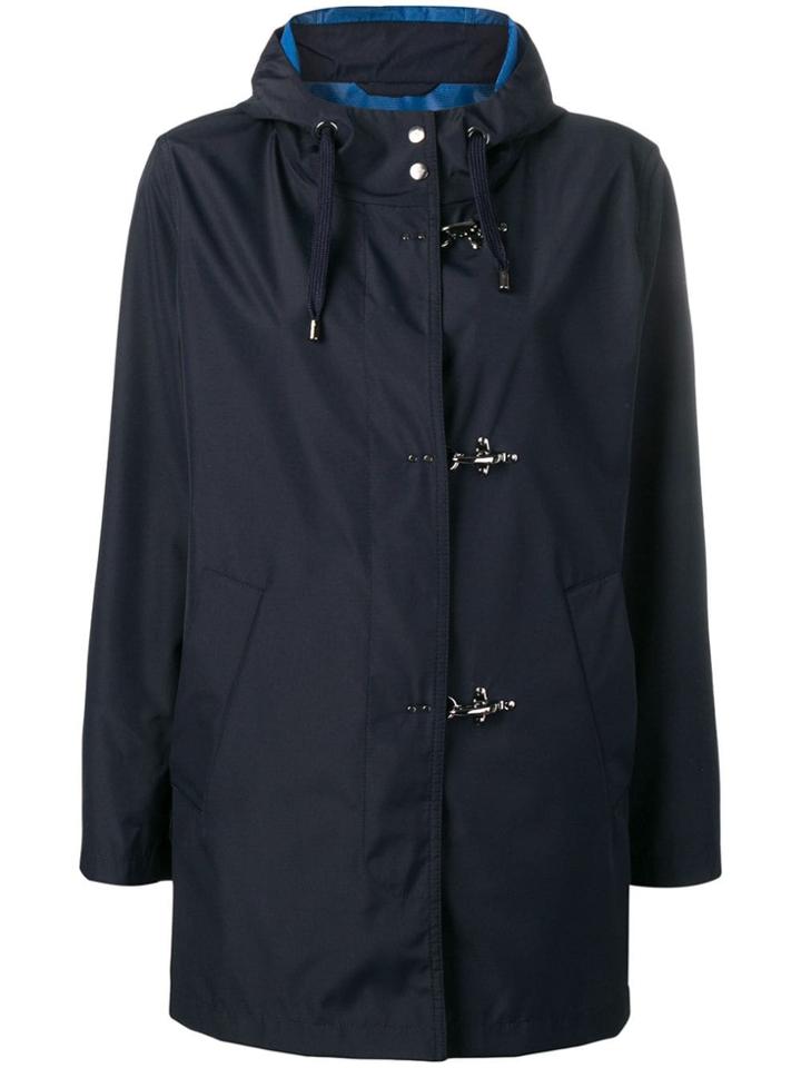 Fay Midi Parka Coat - Blue