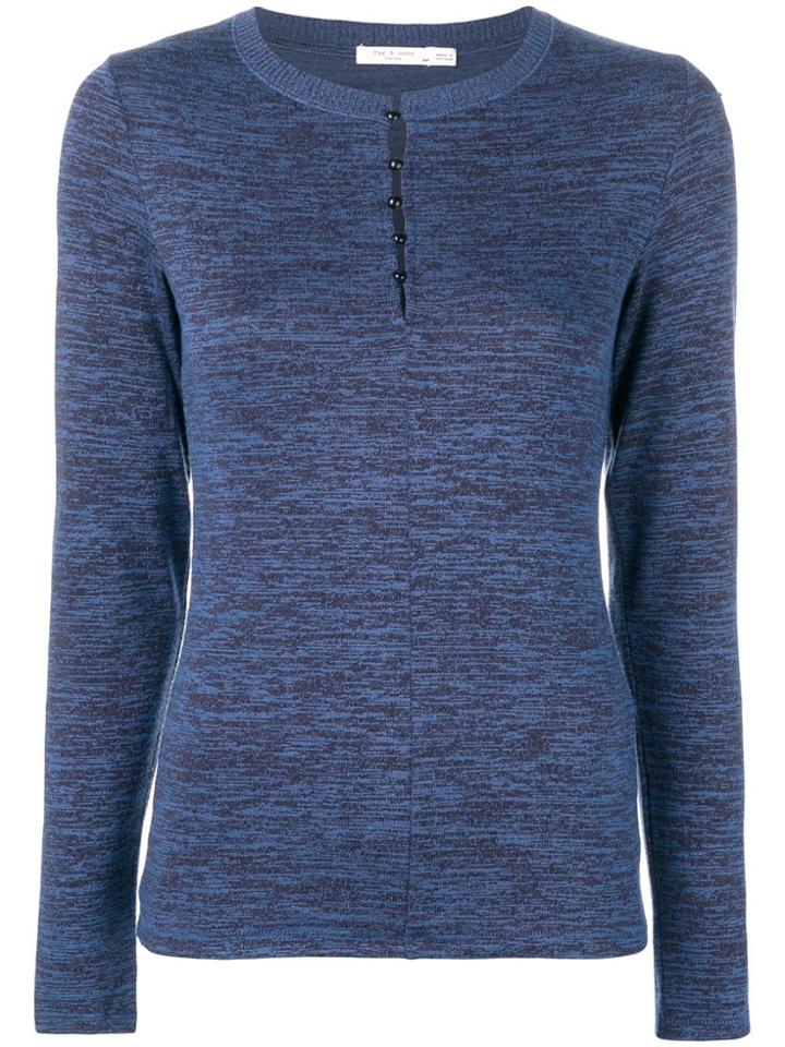 Rag & Bone Fine Knit Jumper - Blue