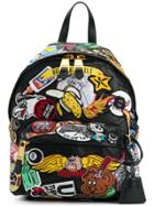 Moschino Patch Embellished Backpack - Black