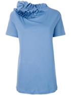 Lanvin Ruffle Trim T-shirt - Blue