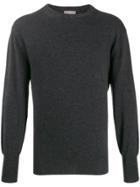 N.peal Oxford Round Neck Jumper - Black