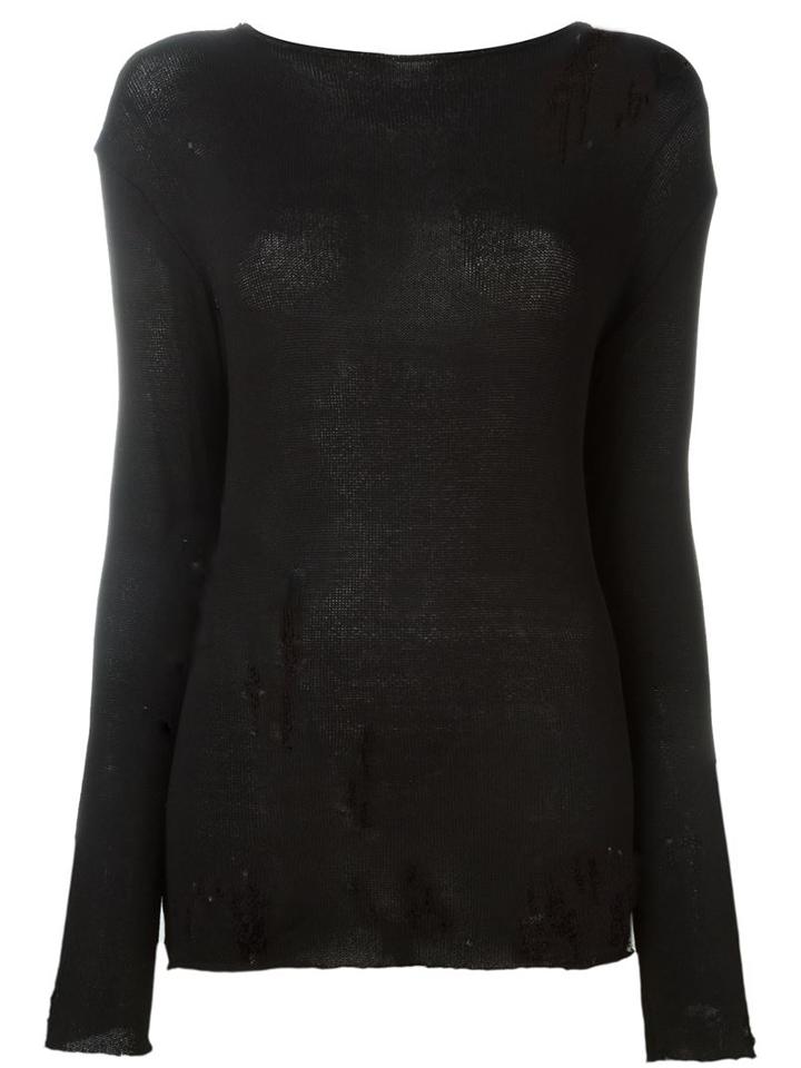 Enfants Riches Deprimes Crew Neck Sweater, Women's, Size: M, Black, Cotton