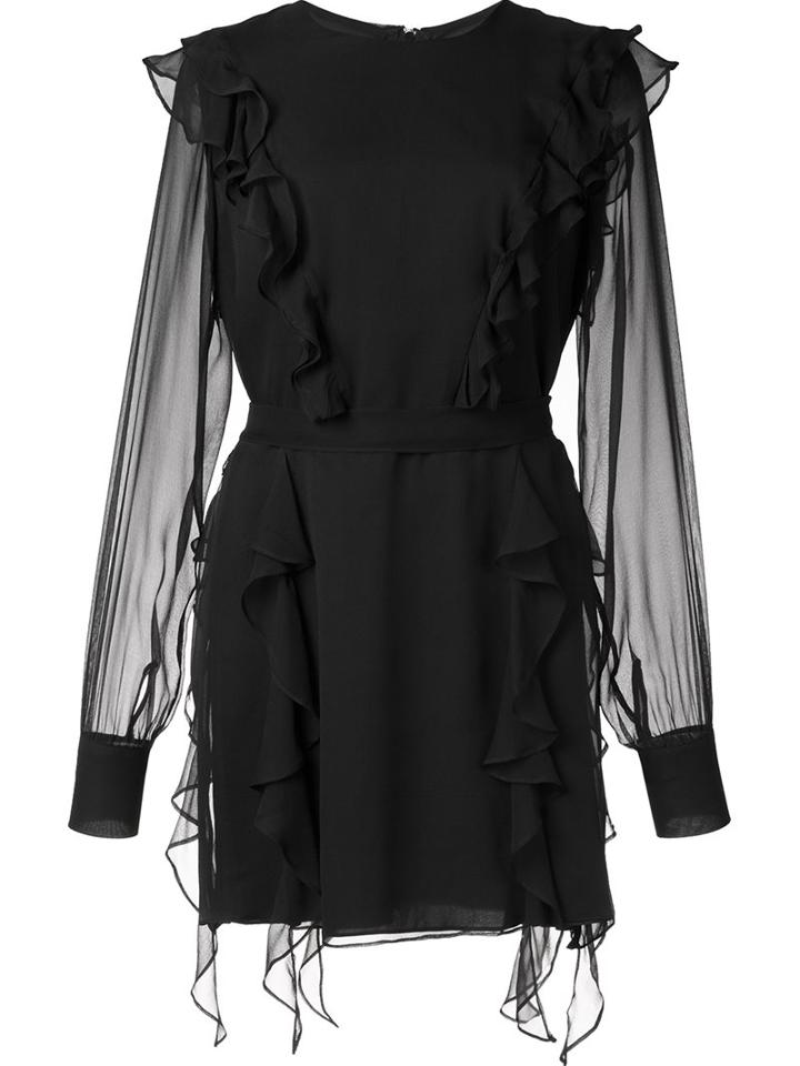 Thomas Wylde Silk 'love' Dress, Women's, Size: Large, Black, Silk