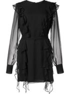 Thomas Wylde Silk 'love' Dress, Women's, Size: Large, Black, Silk