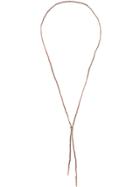 Carolina Bucci Sparkly Lucky Lariat Necklace - Metallic